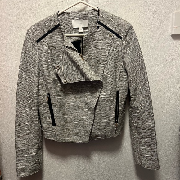 Hugo Boss Gray woven Women's Jacket with Black Accents - Picture 2 of 6